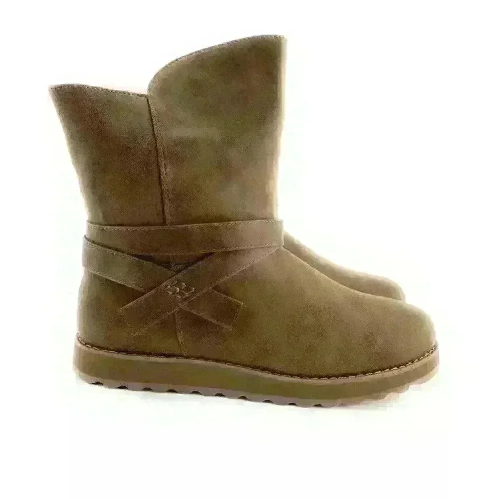 Skechers Women's Keepsakes‎ 2.0 Pikes Peak Taupe Vegan Boots 44614 Size
